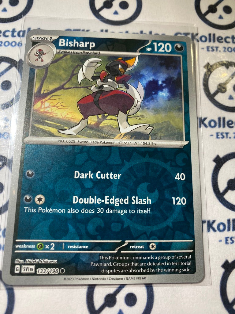 Bisharp Reverse Holo #133/198 2023 Scarlet & Violet Pokémon TCG