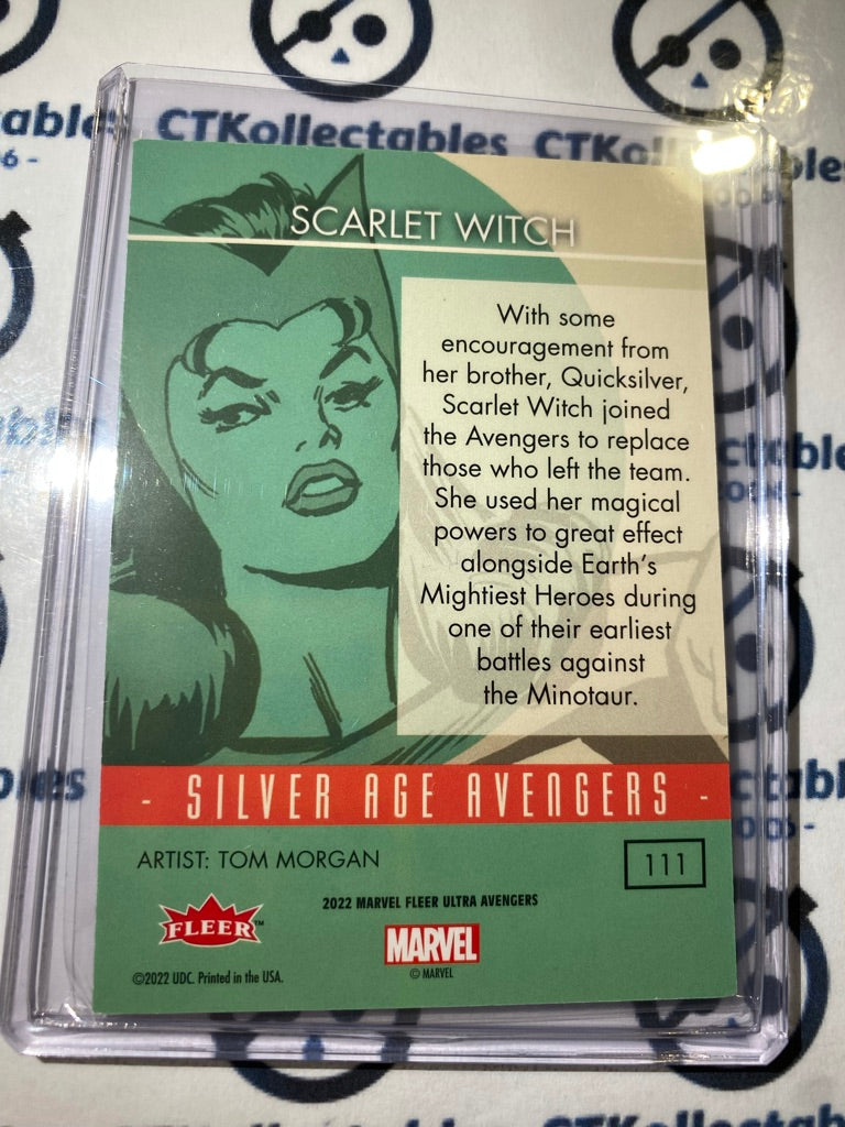 2022 Fleer Ultra Avengers Silver Age Avengers "Silvber Witch" #111