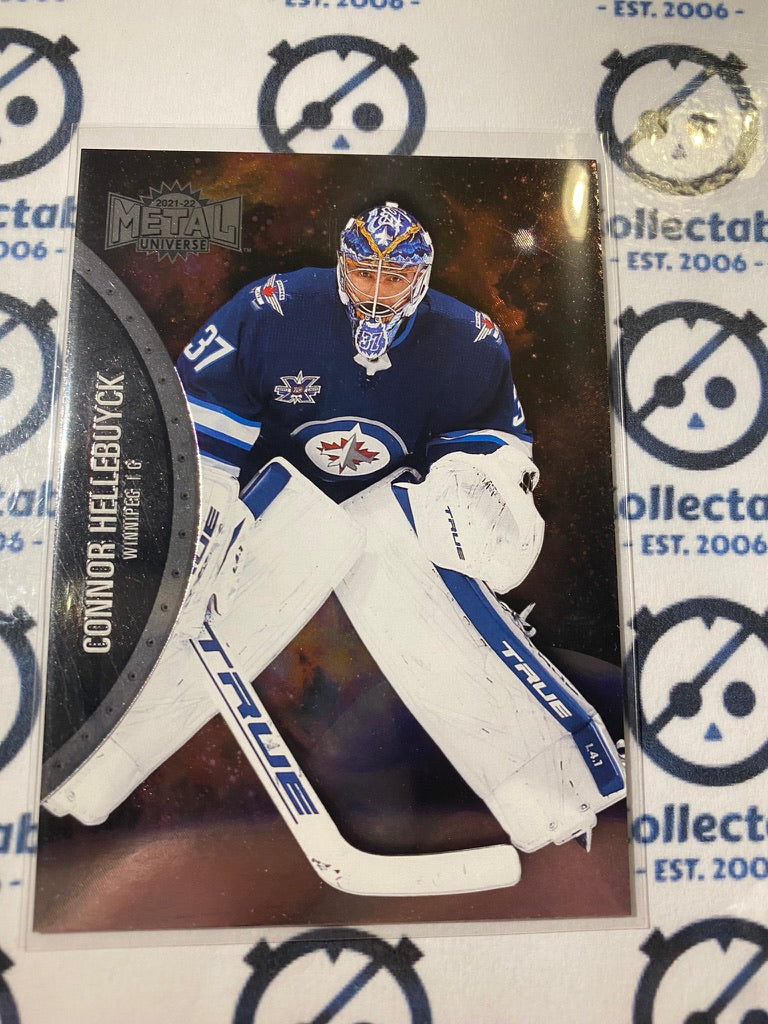 2021/22 Skybox NHL Metal Universe Base Connor Hellebuyck Goalie #85 Jets