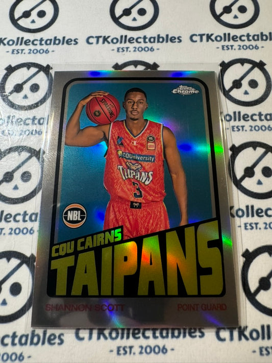 2022-23 Topps NBL Chrome Shannon Scott 1972 Refractor #72-5 Taipans