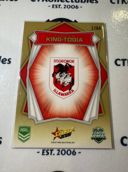 2026 Select NRL League Heroes Luminous Base #L164 Lyhkan King-Togia Dragons
