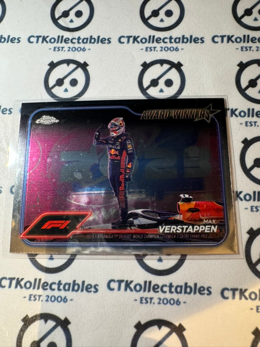 2024 Topps Chrome F1 Max Verstappen Oracle Red Bull Racing "Award Winners" #183