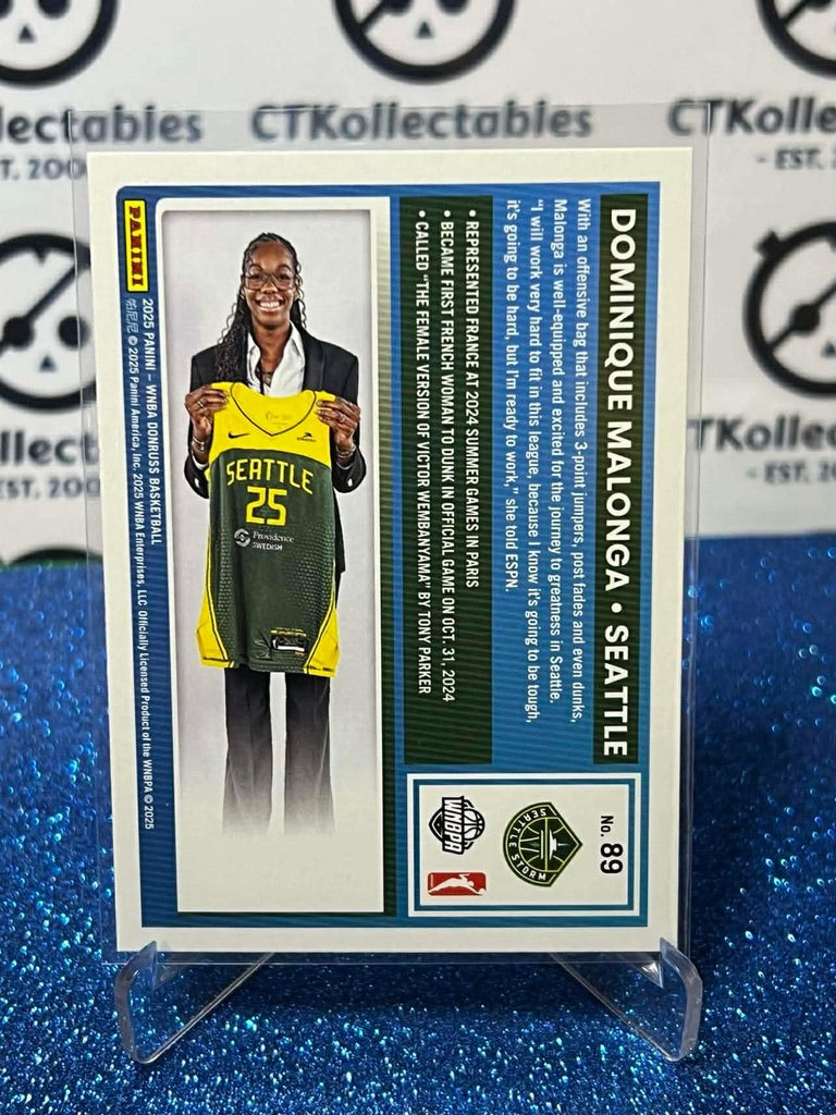 2025 Panini Donruss WNBA Rated Rookie #89 Dominique Malonga Seattle Storm