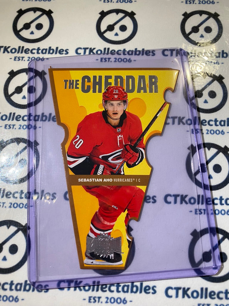 2021/22 Skybox NHL Metal Universe The Cheddar Sebastian Aho #TC-14 Hurricanes