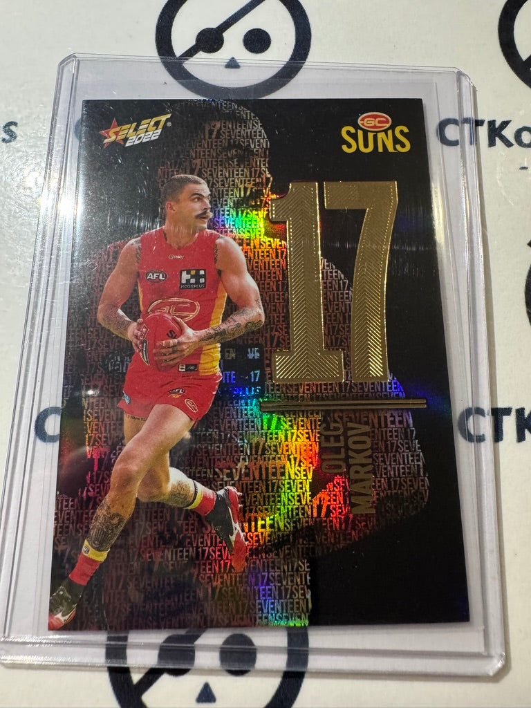 2022 AFL Footy Stars Numbers Midnight #NM103 Oleg Markov #087/130