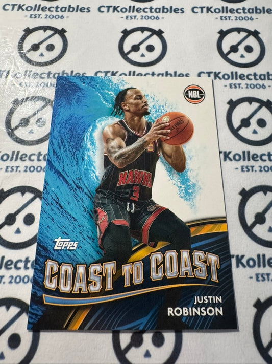 2023-24 Topps NBL Justin Robinson Coast to coast #CC-15 Hawks