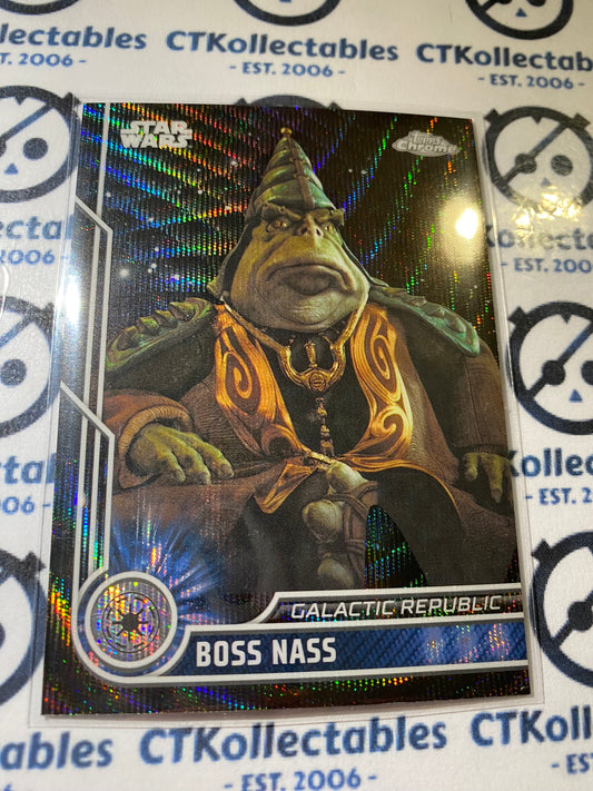 2023 Topps Chrome Star Wars Boss Nass Black Wave Parallel #64