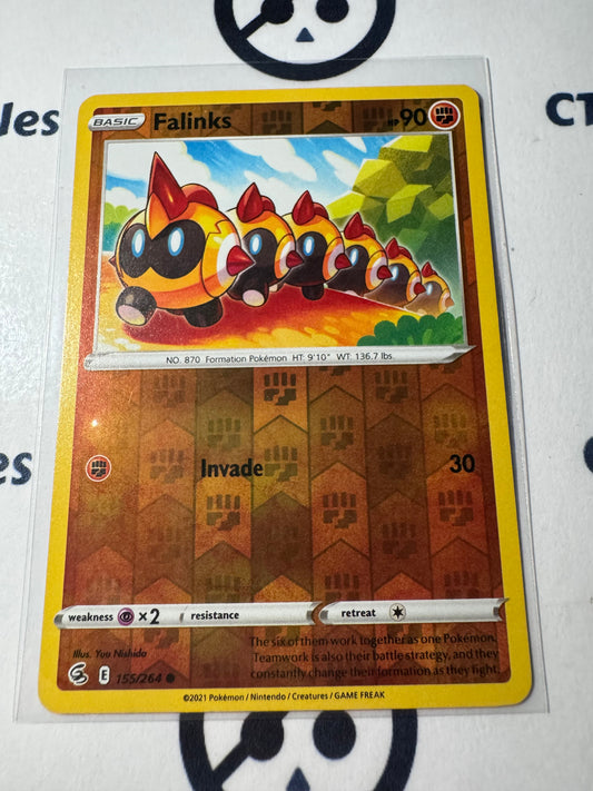 Falinks Reverse Holo #155/264 Sword & Shield Fusion Strike Pokemon