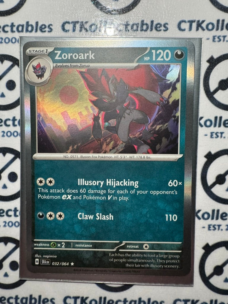 Zoroark Holo Rare #032/064 2024 Shrouded Fable Pokemon TCG