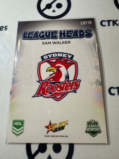 2026 Select NRL League Heroes League Heads #LH119 Sam Walker Roosters