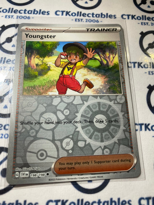 Youngster Reverse Holo #198/198 2023 Scarlet & Violet Pokémon TCG