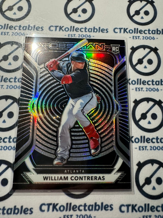 2021 Chronicles MLB Baseball Obsidian William Contreras Rookie Card RC #48