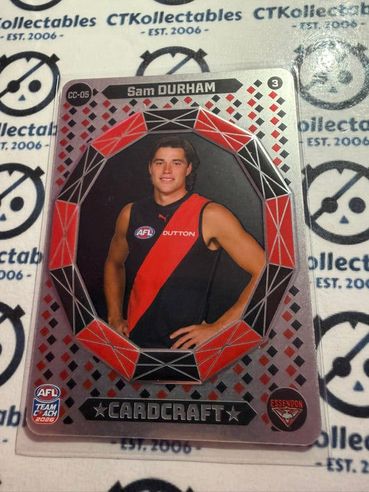 2026 Teamcoach AFL CARDCRAFT CC-05 Sam Durham Portrait Bombers