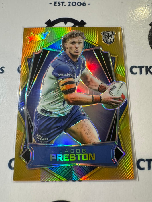2026 Select NRL League Heroes Luminous Base #L33 Jacob Preston Bulldogs