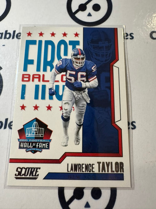 2023 NFL Score First Ballot #5 Lawrence Taylor New York Giants