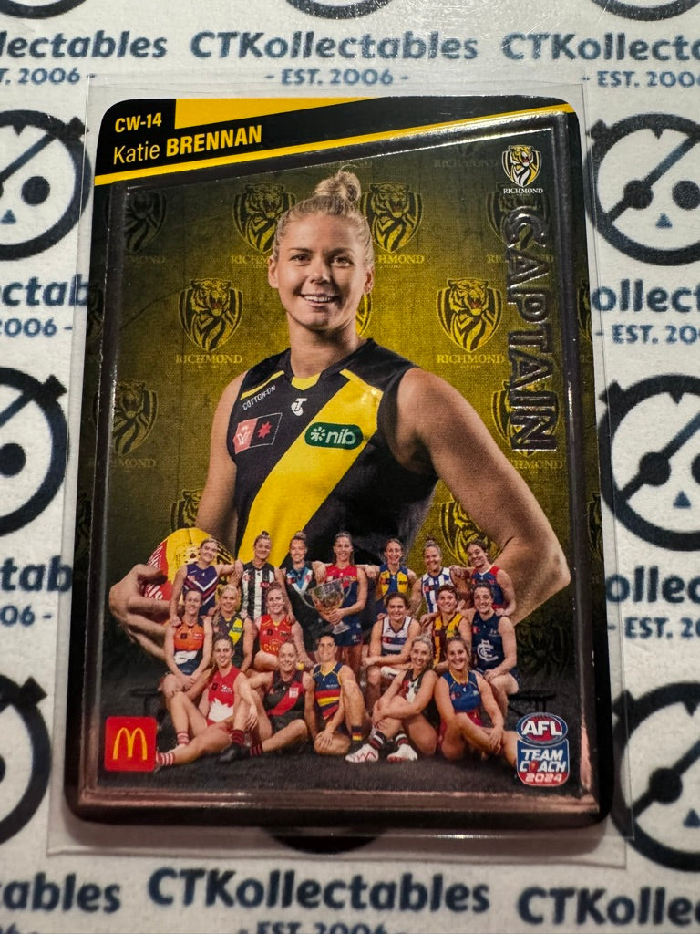 2024 AFL Teamcoach Maccas Captain Silver - Katie Brennan CW-14 Tigers