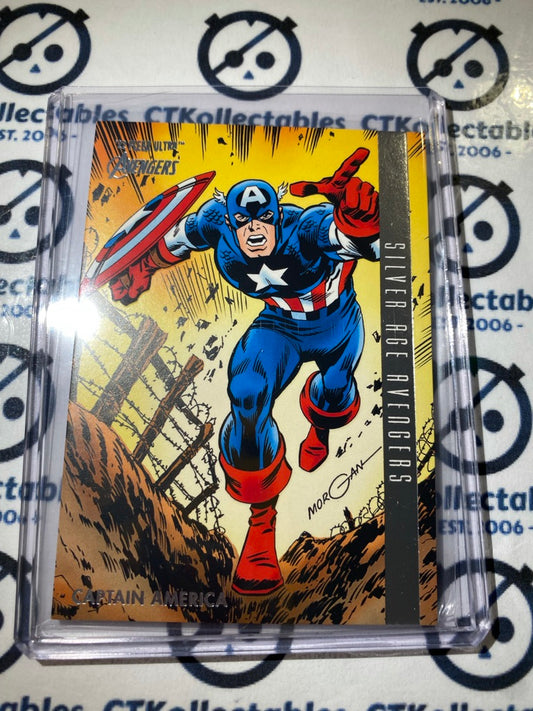 2022 Fleer Ultra Avengers Silver Age Avengers "Captain America" #103