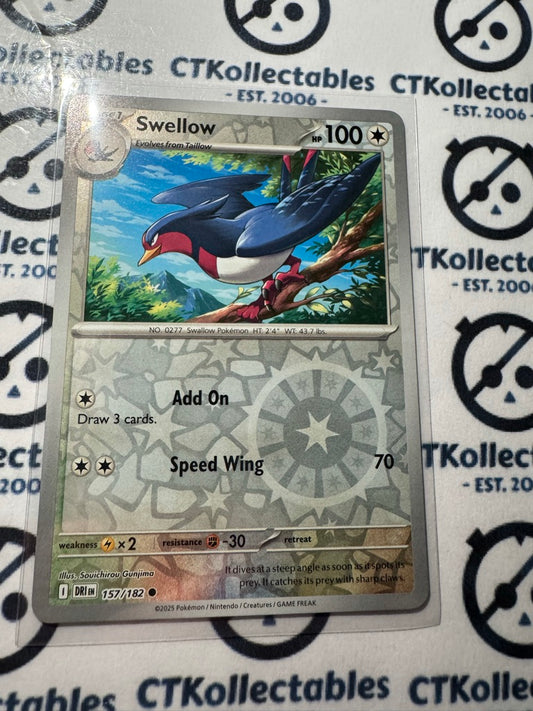 Swellow Scarlet & Violet Destined Rivals #157/182 Reverse Holo