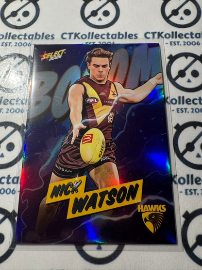 2025 AFL Footy Stars Nick Watson BOOM! #BM118 #011/360 Hawks