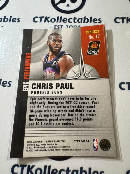 2021-22 Panini Nba Mosaic Chris Paul Epic Performers Mosaic Prizm #17 Suns