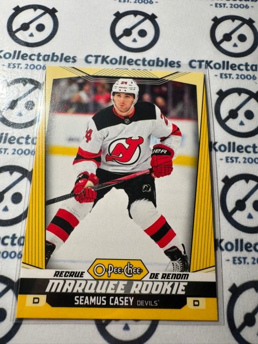 2024-25 O-Pee-Chee Hockey Marquee Rookie YELLOW #565 Seamus Casey Devils
