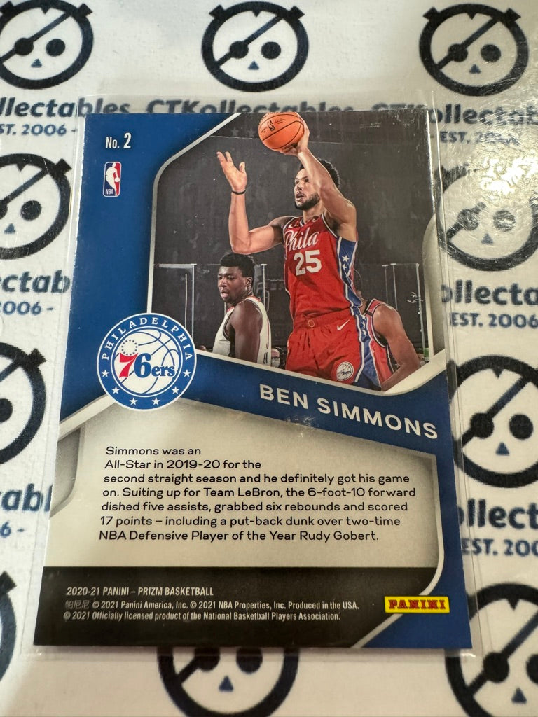 2020-21 NBA Panini Prizm Ben Simmons Dominance #2 76ers