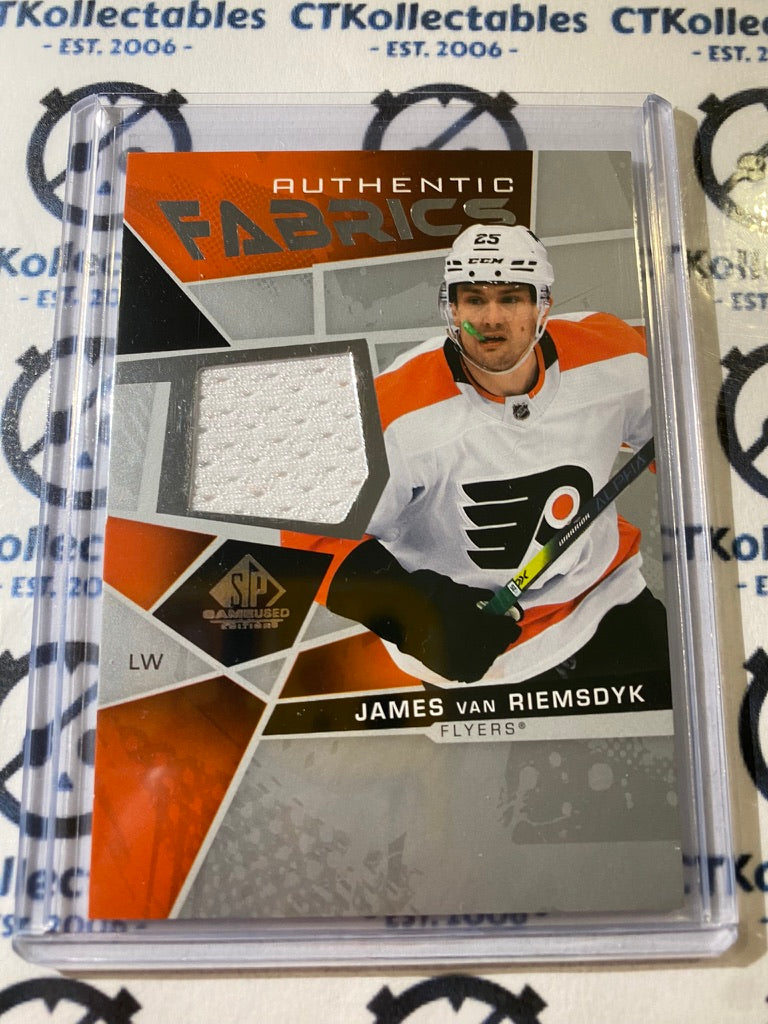 2021-22 SP GU James Van Riemsdyk Authentic Fabrics #AF-JV GU Flyers