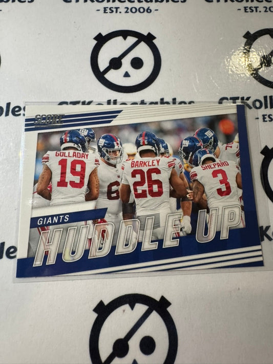 2022 NFL Panini Score Huddle Up #HU-NYG 10 New York Giants
