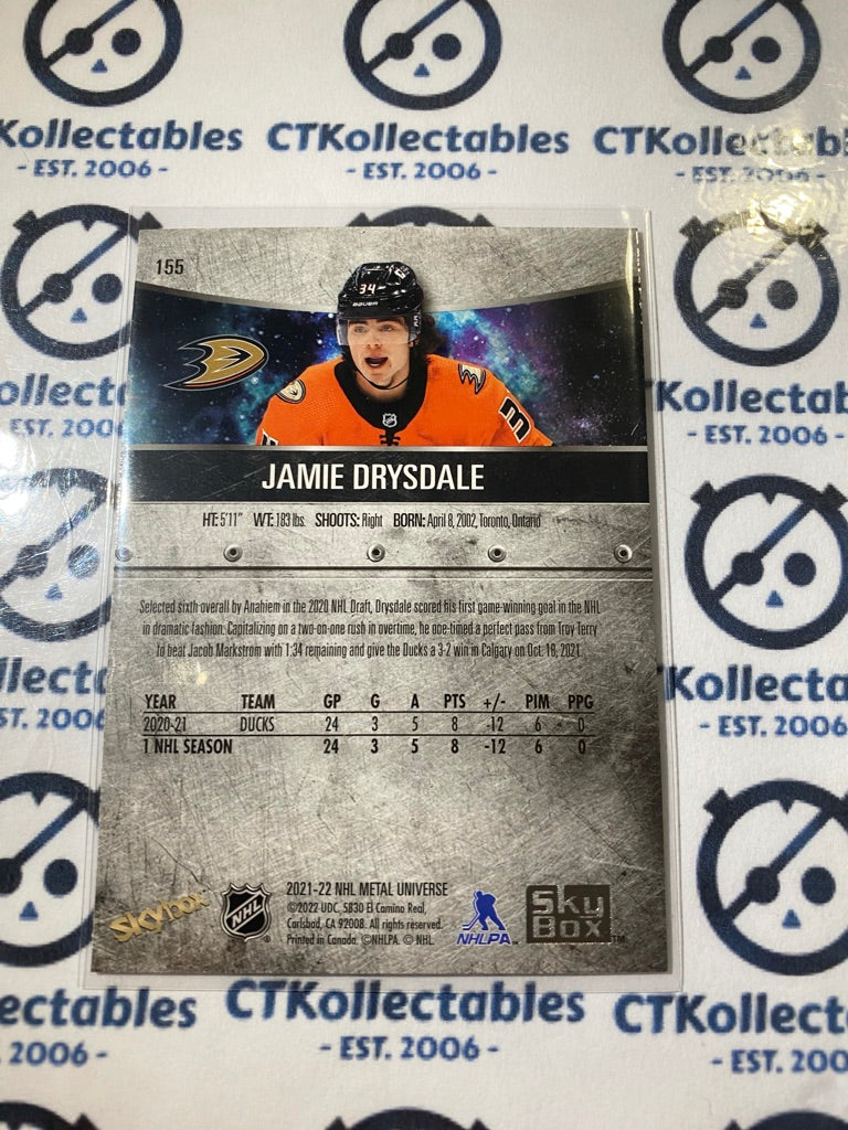 2021/22 Skybox NHL Metal Universe Jamie Drysdale RC #155 Ducks