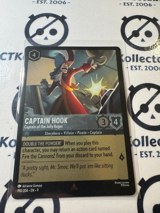 Disney Lorcana Fabled COLD FOIL 190/204 Captain Hook - R