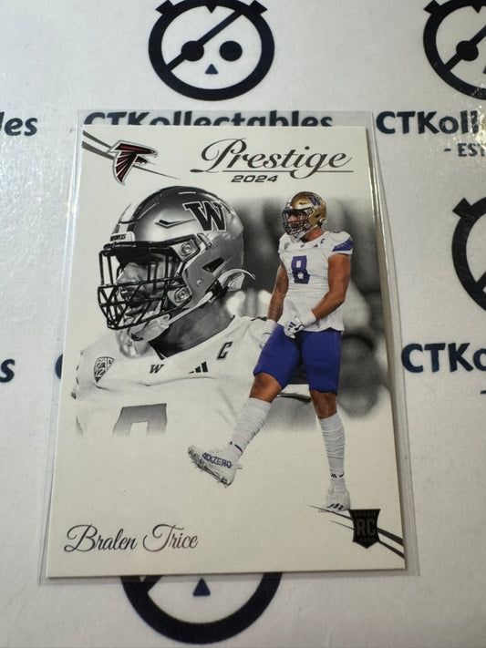2024 NFL Prestige Rookie Card #336 Bralen Trice Atlanta Falcons