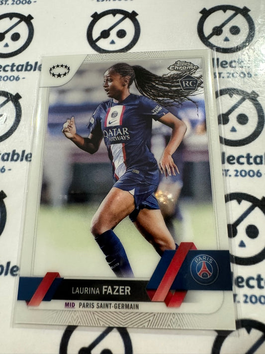 2022-23 Topps Chrome UEFA Women’s Soccer #46 Laurina Fazer RC Rookie