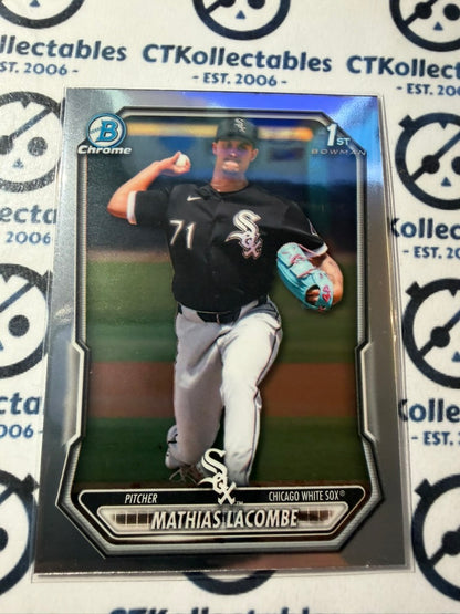 2026 Bowman Chrome Prospects BCP-119 Mathias Lacombe Chicago White Sox