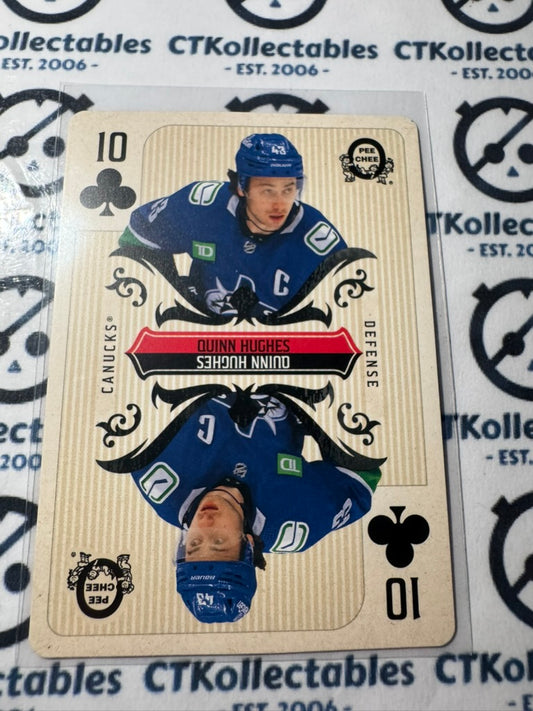 2024-25 O-Pee-Chee Hockey 10-CLUBS Quinn Hughes, Vancouver Canucks