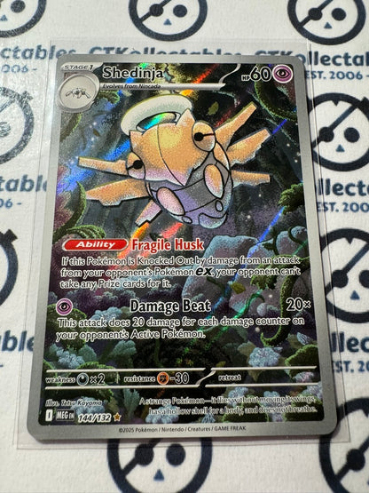 Shedinja Illustration Rare #144/132 Mega Evolution Pokemon