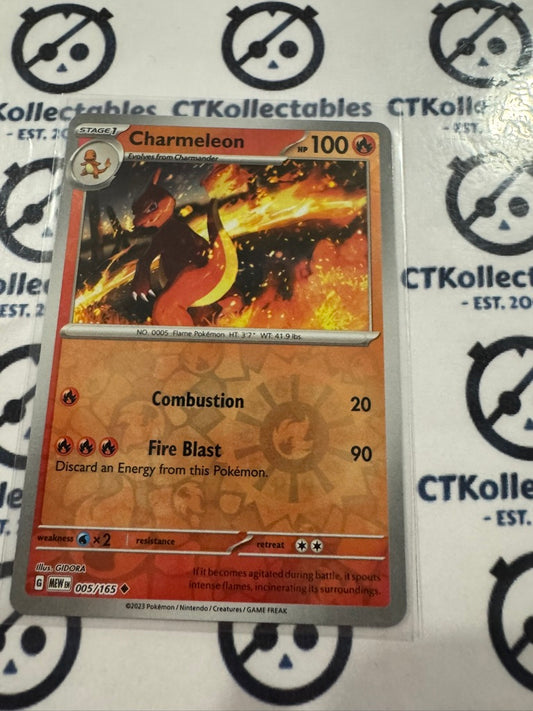 Charmeleon Reverse Holo #005/165 Scarlet & Violet 151 Pokemon Card