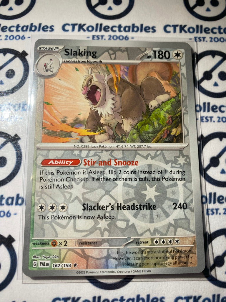 Slaking Reverse Holo #162/193 2023 Paldea Evolved Pokemon Card