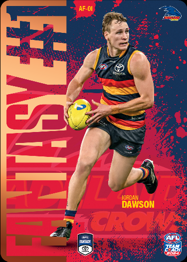 2024 AFL Teamcoach Fantasy #1 Jordan Dawson AF-01 Crows