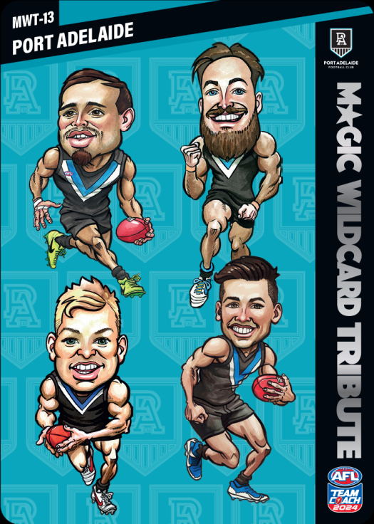 2024 AFL Teamcoach Port Adelaide Magic Wildcard Tribute MWT-13
