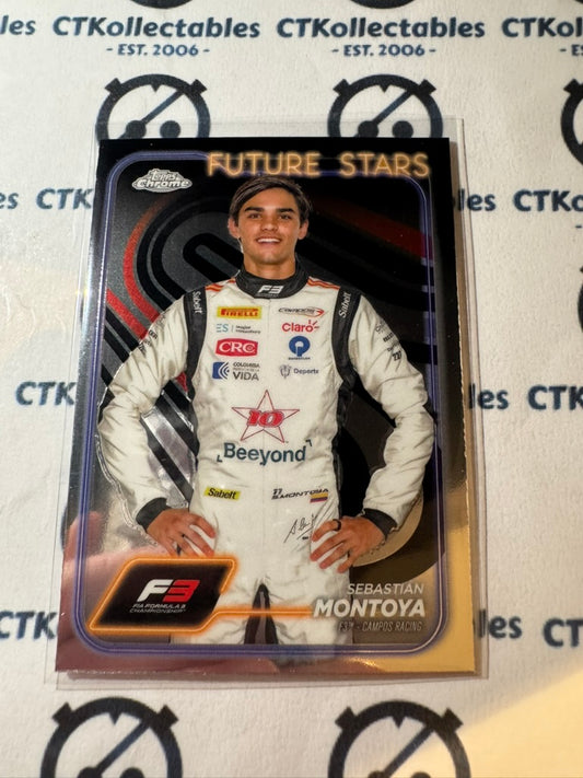 2024 Topps Chrome F1 Future Stars Sebastian Montoya #52 F3