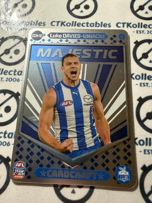 2026 Teamcoach AFL Cardcraft Majestic CCM-12 Luke Davies-Uniacke #2 Roos