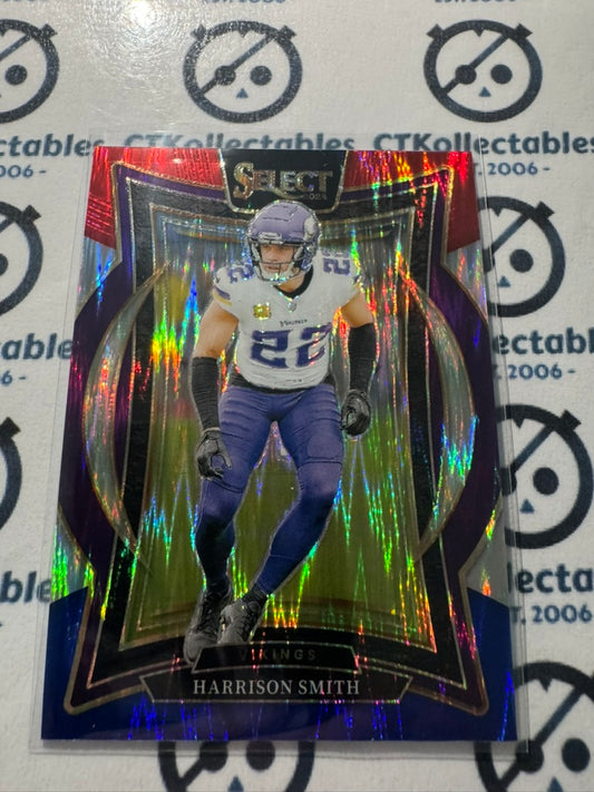 2024 NFL Select Harrison Smith Concourse Red White Blue Shock Prizm #59 Vikings