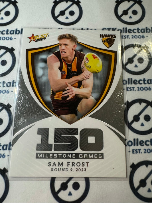 2024 AFL Footy Stars Milestone 150 Games - MG59 Sam Frost Hawks