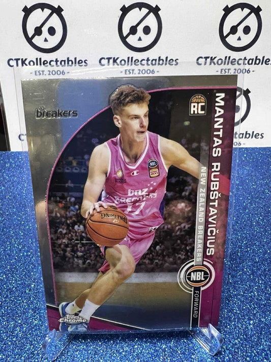 2023-24 Topps Chrome NBL Rookie #58 Mantas Rubštavičius New Zealand Breakers