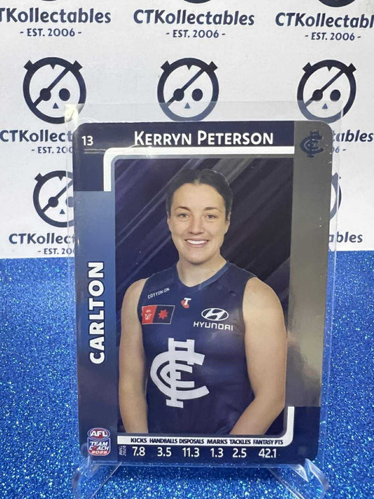 2025 AFLW Teamcoach Silver #13 Kerryn Peterson Blues