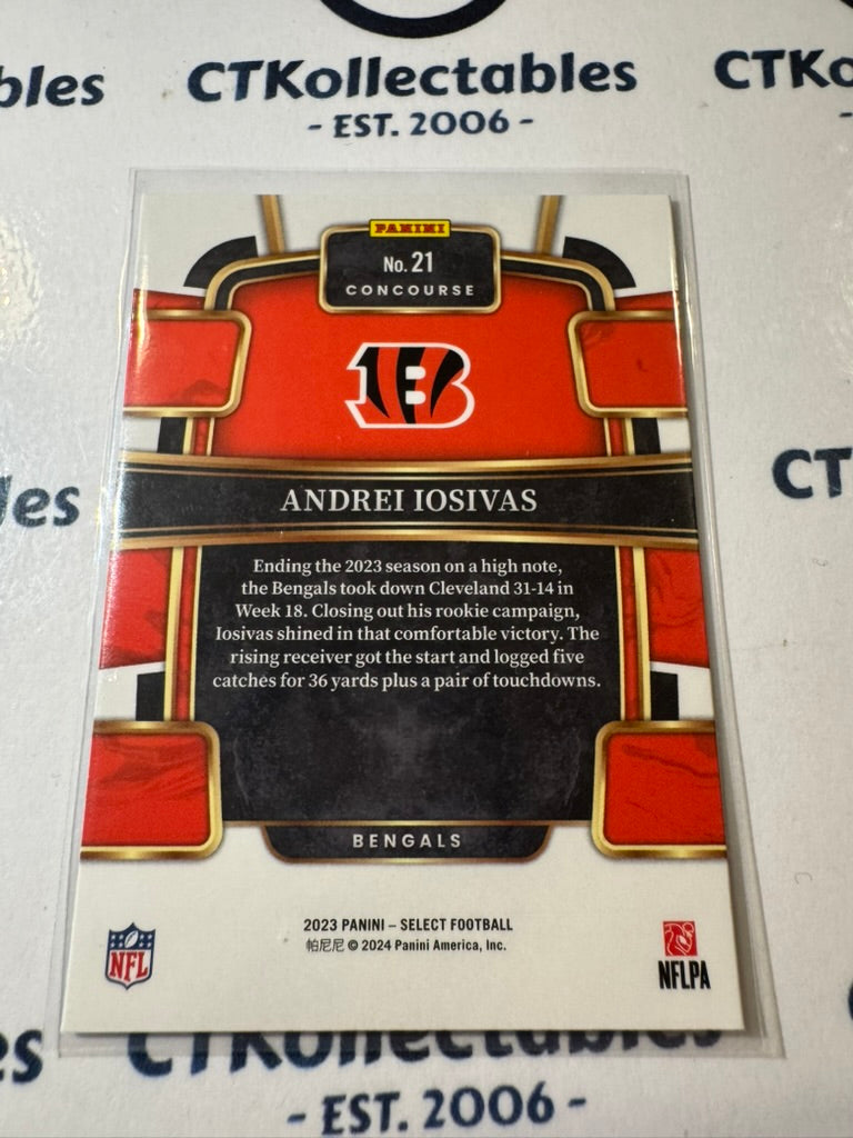 2023 NFL Panini Select Concourse Rookie #21 Andrei Iosivas Bengals