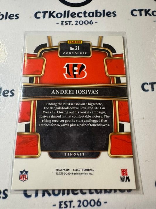 2023 NFL Panini Select Concourse Rookie #21 Andrei Iosivas Bengals