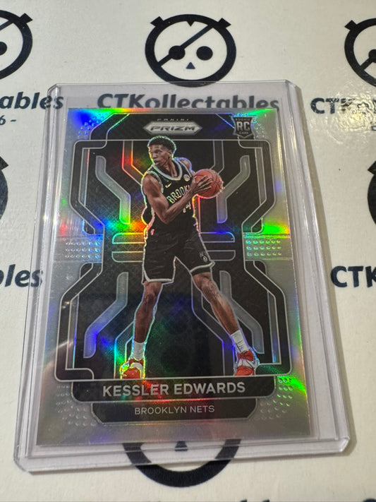 2021-22 NBA Prizm Kessler Edwards Silver Prizm rookie card RC #284 Nets