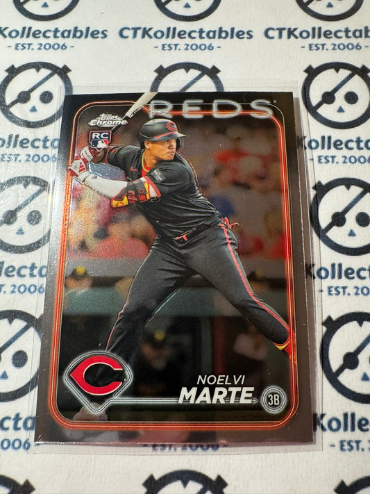 2024 Topps Chrome Baseball Noelvi Marte rookie card RC #177 Reds