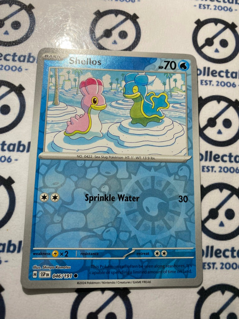 Shellos Reverse Holo #046/191 Surging Sparks Pokémon TCG 2024